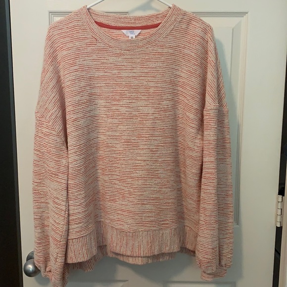 Time and Tru Ribbed Orange Sweater XXL - Picture 1 of 7